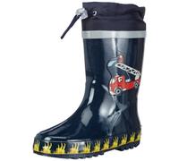 PLAYSHOES Stivale di gomma blu scuro / giallo oro / grigio chiaro / colori misti / melone, Taglia 22,5