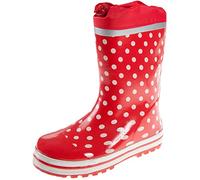 Playshoes Stivali di Gomma Unisex - Bambini e ragazzi, Rosso (Punti Rossi), 26/27 EU