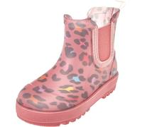 Playshoes Stivali di gomma unisex per bambini, stampa leopardata, 28 EU