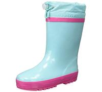Playshoes Stivali Imbottiti In Gomma, Unisex - Bambini e ragazzi, Turchese, 30/31 EU