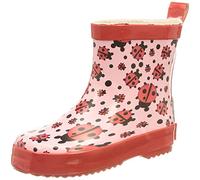 Playshoes Stivali In Gomma A Semialbero, Stivali In Gomma A Semialbero Unisex - Bambini e ragazzi, Coccinella, 18 EU