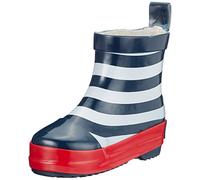 PLAYSHOES Stivale di gomma marino / rosso sangue / bianco, Taglia 26