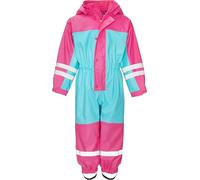 Playshoes Tuta antipioggia con fodera in pile, Abbigliamento antipioggia caldo e impermeabile per fango Unisex - Bambini e ragazzi, tuta turchese, 116