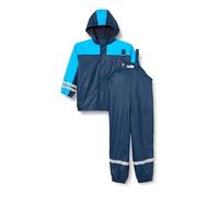 Playshoes Tuta antipioggia con fodera in pile, Abbigliamento antipioggia caldo e impermeabile per fango Unisex - Bambini e ragazzi, marino, 140