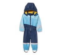 Playshoes Tuta antipioggia con fodera in pile, Abbigliamento antipioggia caldo e impermeabile per fango Unisex - Bambini e ragazzi, tuta blu, 80