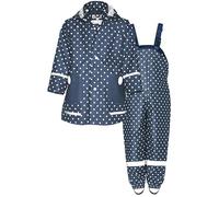 Playshoes Tuta impermeabile in due pezzi, Pois blu, 98