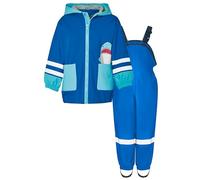 Playshoes Tuta impermeabile in due pezzi, Squalo blu, 80