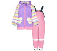 Playshoes Tuta impermeabile in due pezzi, Unicorno Rosa, 92