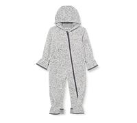 Playshoes Tuta in pile, Tuta Unisex - Bambini e ragazzi, pile lavorato a maglia grigio, 68