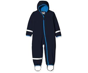 Playshoes Tuta intera Softshell foderata in pile, Tuta da esterno Unisex - Bambini e ragazzi, marino, 86