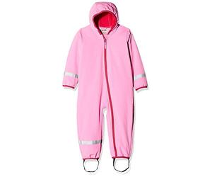 Playshoes Tuta intera Softshell foderata in pile, Tuta da esterno Unisex - Bambini e ragazzi, rosa, 80