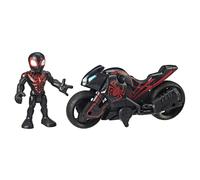 Playskool Heroes Marvel Super Hero Adventures Kid Arachnid Web Web Webs da 5 pollici e set di motociclette set da collezione per bambini di et pari