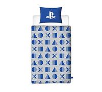 PlayStation Copripiumino ufficiale con design a strati | copripiumino reversibile a 2 lati, federa inclusa (singolo)