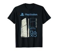 Playstation Distressed PS5 Ad with Kanji Video Game System Maglietta