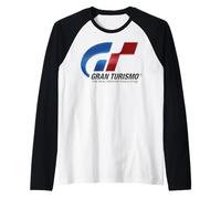 Playstation Gran Turismo The Real Driving Simulator Logo Maglia con Maniche Raglan