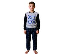 PlayStation Grigio Bambini Pigiama Lungo in Cotone Leggero Originale 6 - 12 anni