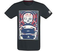 Playstation Play in Ours Uomo T-Shirt Nero S 100% Cotone Regular