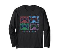 Playstation Since 1994 Sketchbook Doodle Controllers Game Maglia a Manica