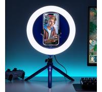 Playstation Streaming Light - Luce ad anello regolabile con licenza ufficiale co