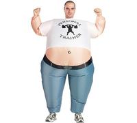 Playtastic costume gonfiabile: Costume autogonfiabile per personal trainer (costumi gonfiabili per adulti, costumi di carnevale gonfiabili, uomo)