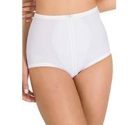 Playtex Intimo Modellante in Microfibra - Regina di Quadri , Guaina Donna, Bianco, XL