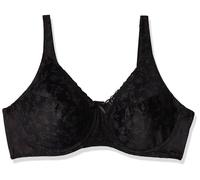 Playtex Secrets Coverage Underwire, Balconette T-Shirt Bra for Full Figures Reggiseno, Opaque, Colore: Nero, 5E Donna