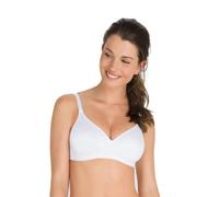Playtex Reggiseno Basic Support Senza Ferretto in Microfibra Liscia Art. P00BD (38 D - IT 5 D, Bianco)