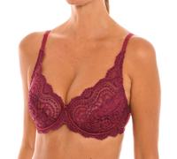 Playtex Reggiseno con Cerchi Flower Elegance, Opaco da Donna, Rosso (Plum Red), 7B