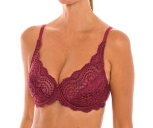 Playtex Reggiseno con Cerchi Flower Elegance, Opaco da Donna, Rosso (Plum Red), 7B