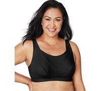 PLAYTEX Secrets - Reggiseno senza ferretto, senza ferretto, traspirante, senza ferretto, nero, 46DDD