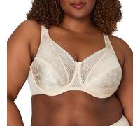 Playtex Segreti delle Donne Love My Curves Firma Floreale Ferretto Copertura Completa Reggiseno US4422, Beige Naturale, 38DDD