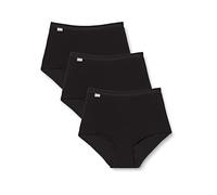 Playtex Slip Cotone Elasticizzato Donna x3, Nero, 11/7XL