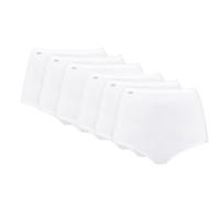 Playtex Slip Cotone Elasticizzato Pack Donna x6, Bianco, 5/XL