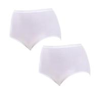 Playtex Slip Maxi in Cotone Bio Ultra Comfort Donna x2, Bianco, 6/XXL