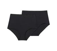 Playtex Slip Maxi in Cotone Bio Ultra Comfort Donna x2, Nero, 11/7XL