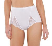 Playtex Slip Maxi in Cotone e Pizzo Donna x2, Bianco, XXL