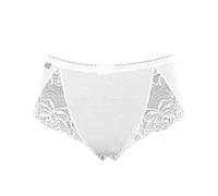 Playtex Slip Midi in Cotone e Pizzo Donna x2, Bianco, 4/L