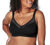 Playtex Women's 18 Hour Smoothing Minimizer Wirefree Bra US4697, Black, 40DD