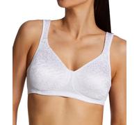 Playtex Womens 18-Hour Ultimate Lift & Support Wireless Full-Coverage Bra, Everyday Comfort, Single 2-Pack Bra, White Animal Print, 44DD US
