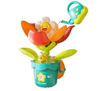 Plaything da bagno for bambini con annaffiatoio vasca for vasca da bambino con una tazza di aspirazione fiore da bagno fiore interattivo for ragazzi ragazze ragazzi