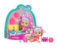 Playtime Day Care Crawling Bruny, Mini Bambole Gattatrice, con 5+ Accessori, Gatta e Piange Lacrime di Verità, con una Rivelazione Magica, Giocattolo per Bambini da 4 a 6 Anni