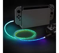 PlayVital 1,5M Cavo USB Type C Luminoso per ps5 Controller,Cavetto Dati Ricarica Tipo C con LED per Xbox Series X S/Elite Series 2,per Switch Pro Joystick, per PS Portal Remote Player