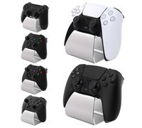 playvital 2 Supporto Metallo per ps5/Edge Controller, Porta Joystick per ps4, Stand-AL Base Universale da Tavolo per Xbox Series/One X S, per Nintendo Switch 1/2 Pro Joypad, Argento