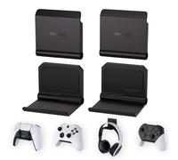 playvital 4 Supporto Pieghevole da Parete per ps5/4 Controller,Porta Joystick Cuffie per Xbox Series S X,per Pulse 3D Headset,Stand da Muro per Switch Pro Joypad, FOLD-Nero