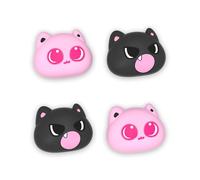 PlayVital 4 Thumbs Cushion Caps Grip per Nintendo Switch 2 Joycon, Copri Levette Analogiche Cover Analogici Gommini per Joycon 2, Accessori Carini per Switch 2, Gattini PP & VV