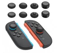 playvital 8 in 1 Copri Levette Analogiche per Nintendo Switch 2, PRO Thumb Grip Joystick Caps Compatibile con Joycon 2, Gommini Ergonomici Accessori Antiscivolo, 8 Pezzi, Nero