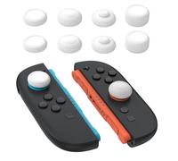 playvital 8 in 1 Copri Levette Analogiche per Nintendo Switch 2, PRO Thumb Grip Joystick Caps Compatibile con Joycon 2, Gommini Ergonomici Accessori Antiscivolo, 8 Pezzi, Bianco