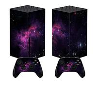 PlayVital Adesivo Skin per Xbox Series X Console&Controller Sticker Decal Cover Vinile per Xbox Series X-Nebulosa Viola