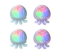 PlayVital Copri Analogici LED Illuminati per ps5/4 Joystick,Cover Levette Gommini Carini per Xbox Series/One X S,Thumb Grip Caps per Elite Series 2/Switch Pro Controller-Medusa Viola Blu