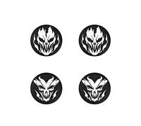 playvital Copri Levette Analogiche Gommini per ps5,per ps4 Joystick,Thumb Grip Caps per Xbox Series/One X S,Switch PRO Controller-Demoni di Fuoco